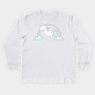 Rainbows and Unicorns Kids Long Sleeve T-Shirt